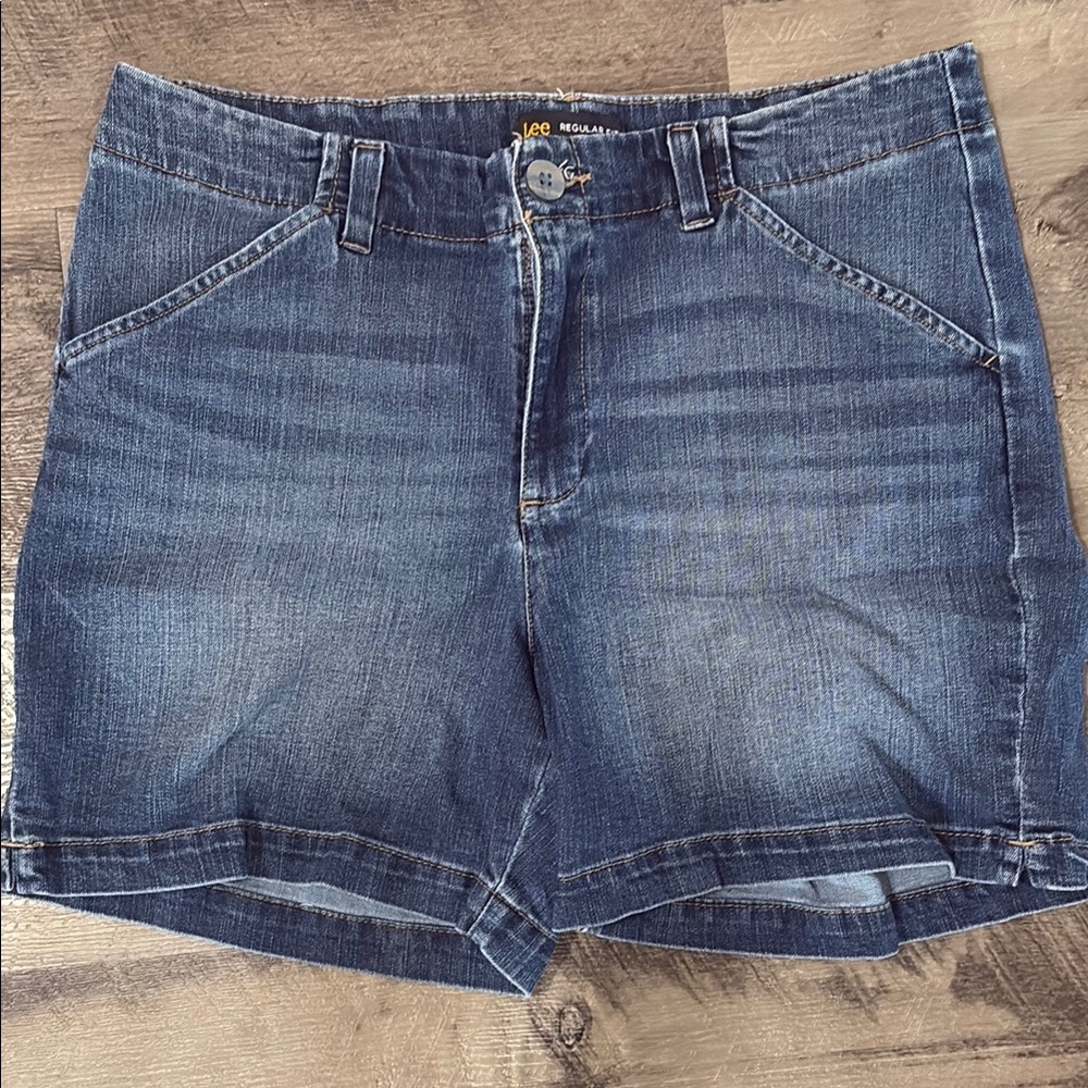 Lee Women's Blue Denim Shorts